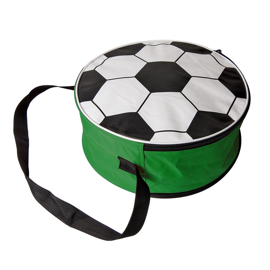 Сумка футбольная; зеленый, D36 cm; 600D полиэстер с логотипом или изображением