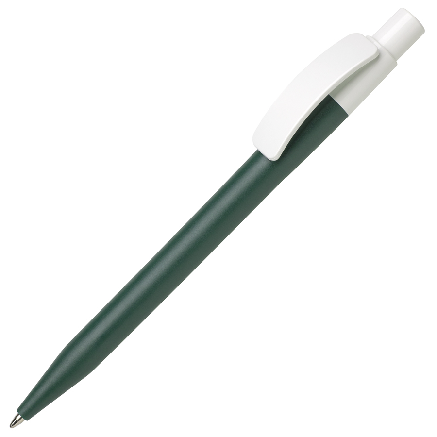 Ручка шариковая PIXEL, темно-зеленый, непрозрачный пластик с логотипом или изображением