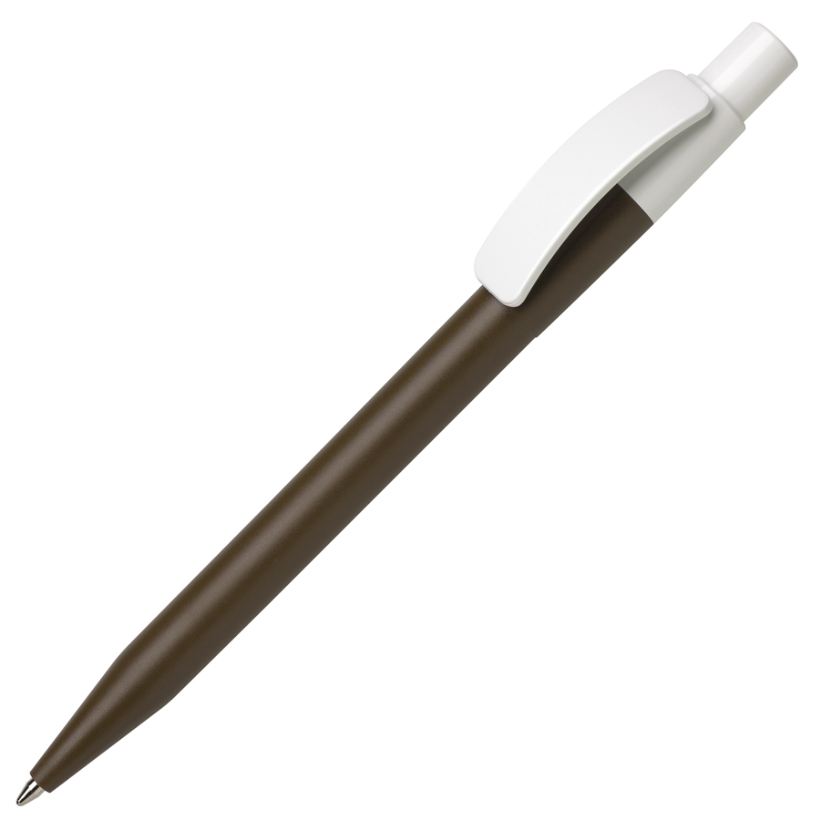 Ручка шариковая PIXEL, коричневый, непрозрачный пластик с логотипом или изображением