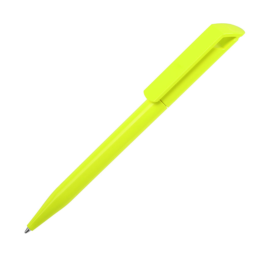 Ручка шариковая ZINK, желтый, пластик с логотипом или изображением