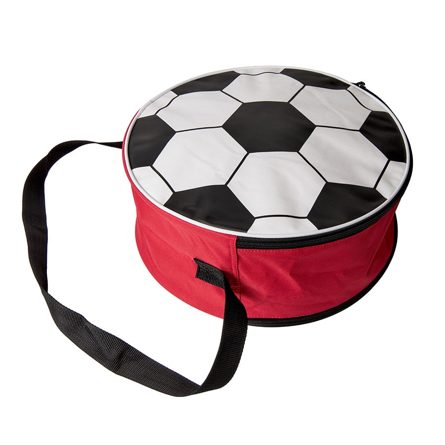 Сумка футбольная; красный, D36 cm; 600D полиэстер с логотипом или изображением