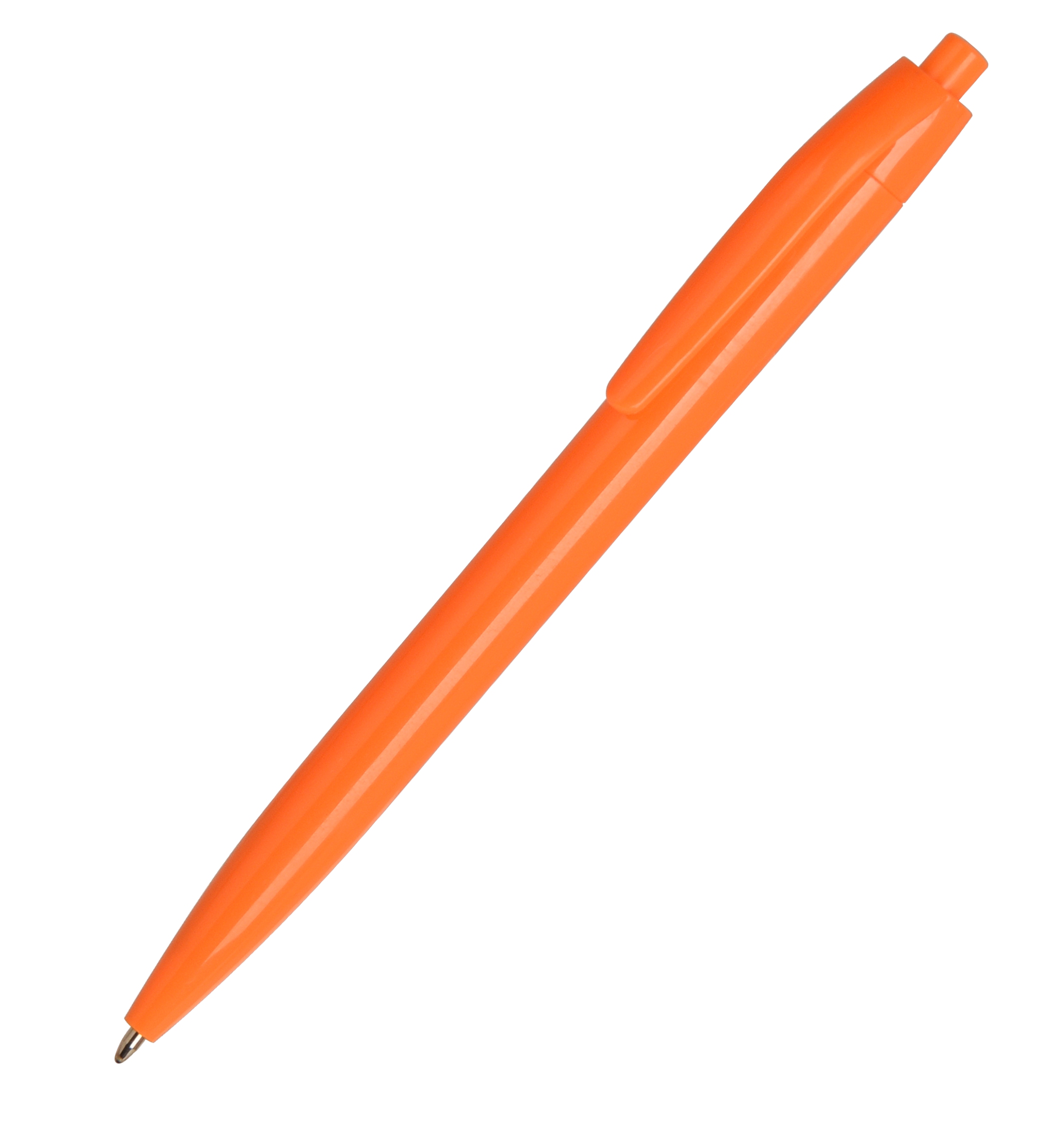 N6, ручка шариковая, оранжевый, пластик с логотипом или изображением
