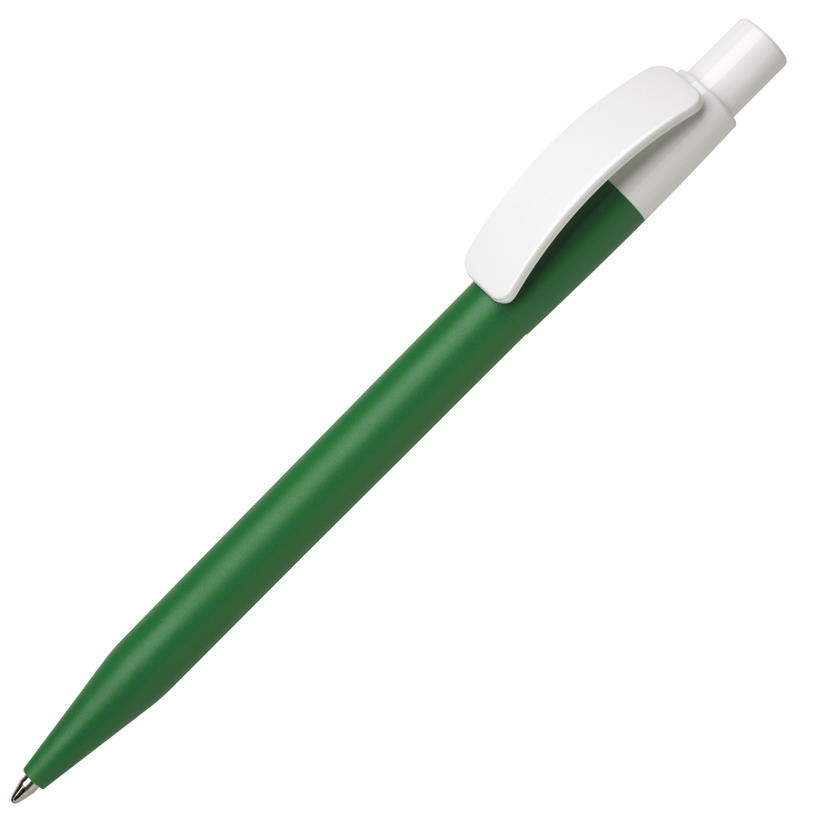 Ручка шариковая PIXEL, зеленый, непрозрачный пластик с логотипом или изображением
