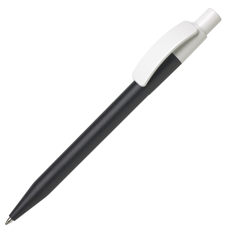 Ручка шариковая PIXEL, черный, непрозрачный пластик с логотипом или изображением