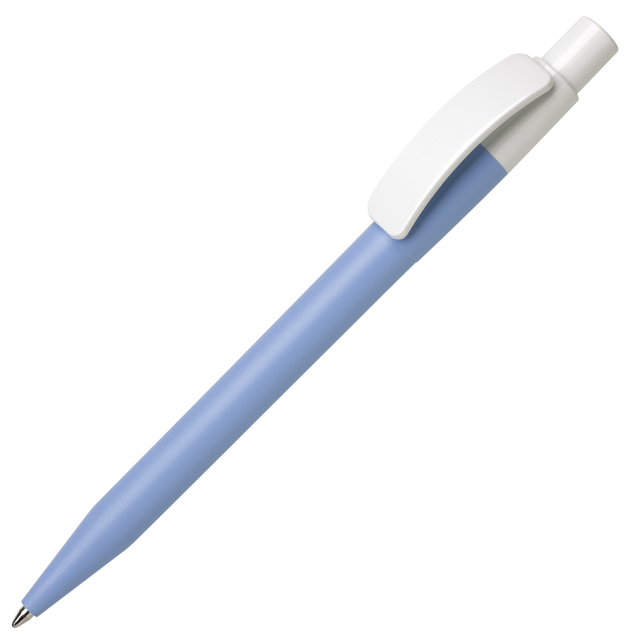 Ручка шариковая PIXEL, голубой, непрозрачный пластик с логотипом или изображением