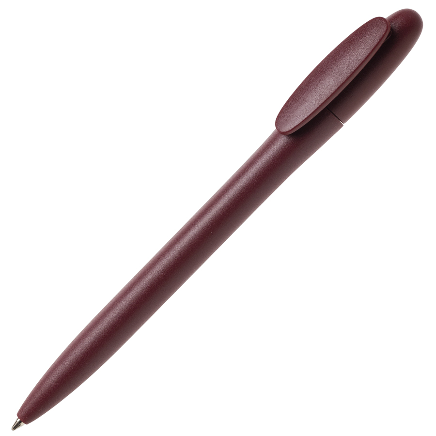 Ручка шариковая BAY, бордовый, непрозрачный пластик с логотипом или изображением