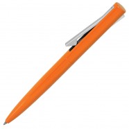 SAMURAI, ручка шариковая, оранжевый/серый, металл, пластик с логотипом или изображением