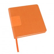 Ежедневник недатированный Scotty, А5-,  оранжевый, кремовый блок, без обреза с логотипом или изображением