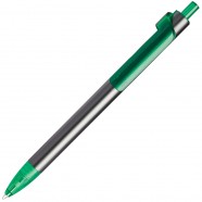PIANO, ручка шариковая, графит/зеленый, металл/пластик с логотипом или изображением