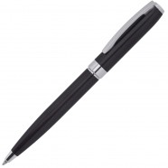 ROYALTY, ручка шариковая, черный/серебро, металл, лаковое покрытие с логотипом или изображением
