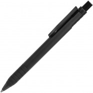 TOWER, ручка шариковая с грипом, черный, металл/прорезиненная поверхность с логотипом или изображением
