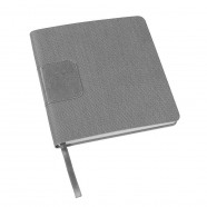 Ежедневник недатированный Scotty, А5-,  серый, кремовый блок, без обреза с логотипом или изображением