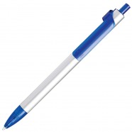 PIANO, ручка шариковая, серебристый/синий, металл/пластик с логотипом или изображением