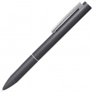 TITANIUM, шариковая ручка, серый/хром, металл с логотипом или изображением