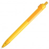 FORTE SOFT, ручка шариковая, желтый, пластик, покрытие soft с логотипом или изображением