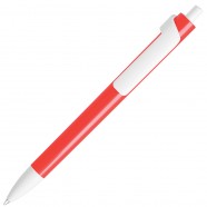 FORTE NEON, ручка шариковая, неоновый оранжевый/белый, пластик с логотипом или изображением