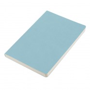 Ежедневник недатированный Tony, А5, светло-голубой, кремовый блок, без обреза с логотипом или изображением