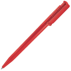 OCEAN, ручка шариковая, красный, пластик с логотипом или изображением